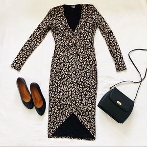 Gold & Black Leopard Print Sequin Dress 🇺🇸 Uptown USA